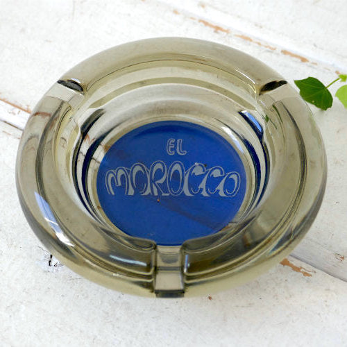 ラスベガス EL MOROCCO カジノ ホテル ガラス製 灰皿 ヴィンテージ アドバタイジング アシュトレイ