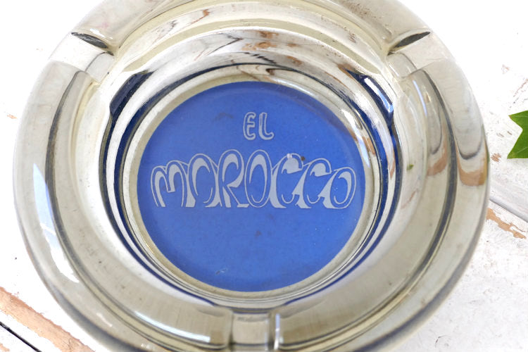 ラスベガス EL MOROCCO カジノ ホテル ガラス製 灰皿 ヴィンテージ アドバタイジング アシュトレイ