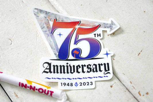 In-N-Out Burger インアンドアウトバーガー ハンバーガー ７５周年 限定 ステッカー シール USA