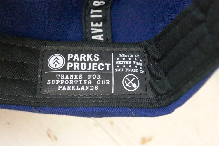 PARKS PROJECT パークスプロジェクト Leave It Better ブルー ５パネル キャップ アウトドア キャンプ USA