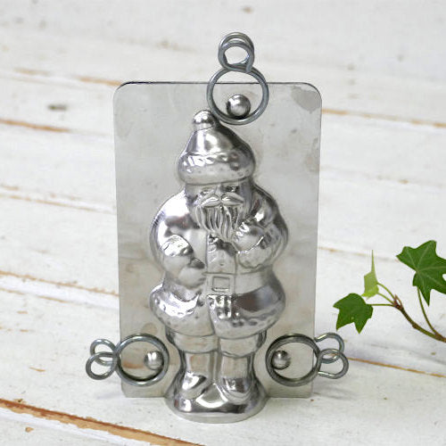 サンタクロース クリスマス ティン製 アンティーク チョコレートモールド 菓子型 キャンドルモールド USA