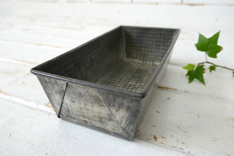 OVENEX EKCO NO.2 ティン製 ヴィンテージ ケーキモールド 焼型 ベーキングティン パウンドケーキ 菓子型 ローフパン USA