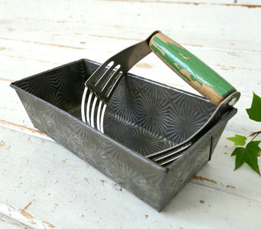 OVENEX スターバースト柄 ティン製 ヴィンテージ 焼型 ケーキモールド ベーキングティン パウンドケーキ 菓子型 ローフパン USA