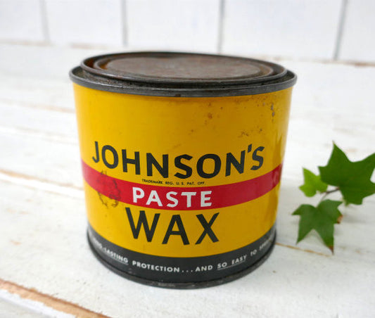 JOKNSO'S PASTE WAX ティン製 1950~1960's ヴィンテージ ワックス缶 USA 家具 床 ピアノ