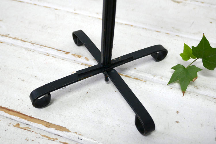 レトロ ４客用 ブラックカラー アイアン製 ヴィンテージ マグツリー マグカップホルダー 里帰り品