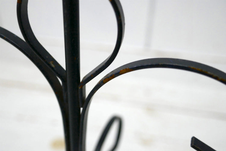 レトロ ４客用 ブラックカラー アイアン製 ヴィンテージ マグツリー マグカップホルダー 里帰り品