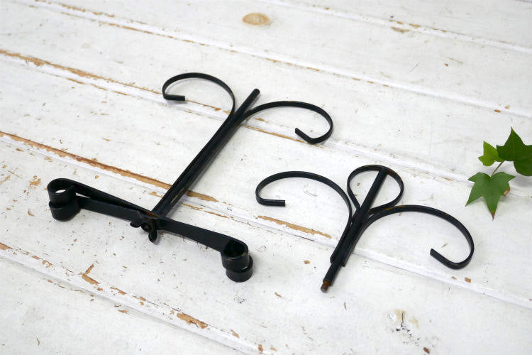 レトロ ４客用 ブラックカラー アイアン製 ヴィンテージ マグツリー マグカップホルダー 里帰り品