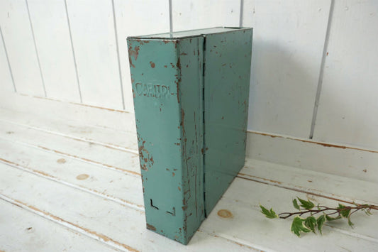 CAPITOL METAL FILE インダストリアル ミントグリーン メタル製 ヴィンテージ ファイルケース 書類ケース USA