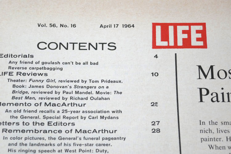 LIFE ライフ 1964/4/17 広告 アドバタイジング 印刷物 ヴィンテージ 雑誌 マガジン USA
