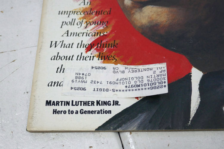 Rolling Stone ローリングストーン 1988年 マーティンルーサーキングジュニア 広告 アドバタイジング 印刷物 ヴィンテージ 雑誌 マガジン USA