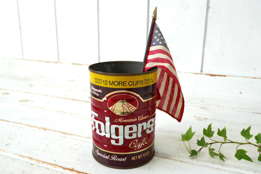 アメリカ老舗 コーヒーブランド Folgers COFFEE フォルジャーズ ヴィンテージ コーヒー缶 USA スペシャルロースト