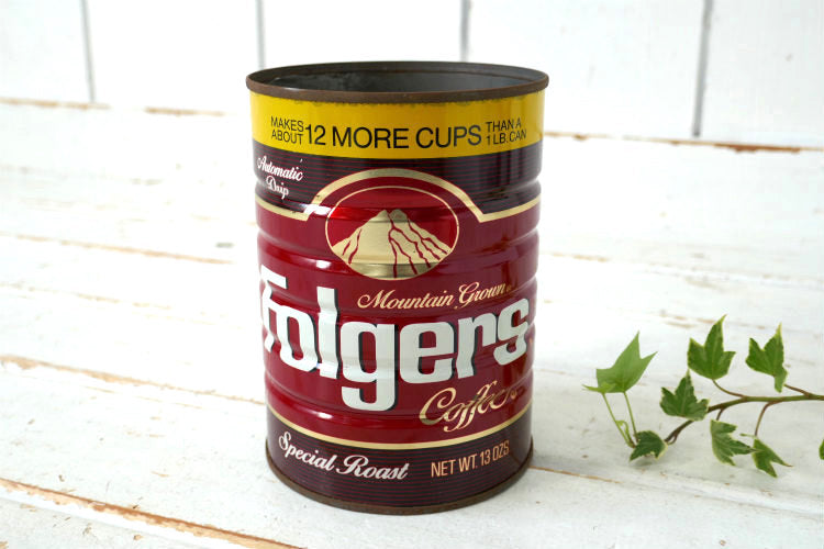 アメリカ老舗 コーヒーブランド Folgers COFFEE フォルジャーズ ヴィンテージ  コーヒー缶 USA スペシャルロースト