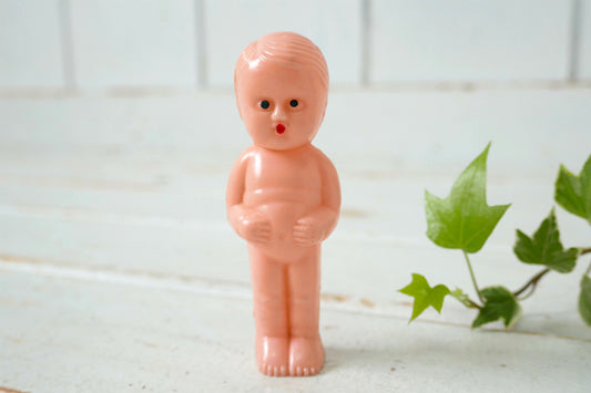 男の子 赤ちゃん プラスティック製 50's 小さな ヴィンテージ ドール 人形 TOY