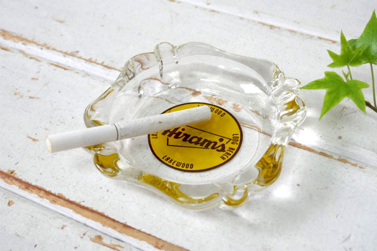 Hiram's 老舗スーパーマーケット ロサンゼルス 1950s ミッドセンチュリー ヴィンテージ アドバタイジング 灰皿 アシュトレイ USA