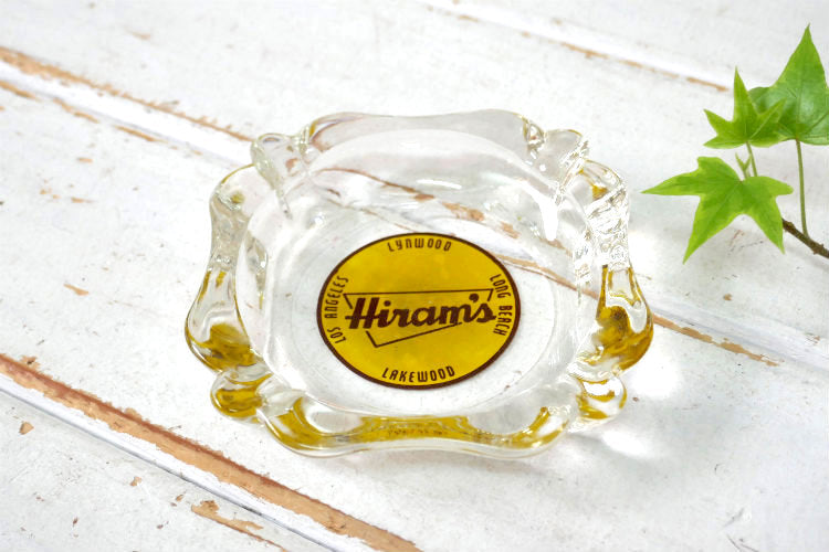 Hiram's 老舗スーパーマーケット ロサンゼルス 1950s ミッドセンチュリー ヴィンテージ アドバタイジング 灰皿 アシュトレイ USA