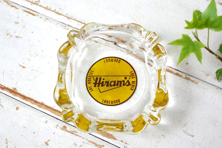 Hiram's 老舗スーパーマーケット ロサンゼルス 1950s ミッドセンチュリー ヴィンテージ アドバタイジング 灰皿 アシュトレイ USA