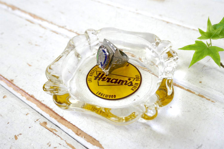 Hiram's 老舗スーパーマーケット ロサンゼルス 1950s ミッドセンチュリー ヴィンテージ アドバタイジング 灰皿 アシュトレイ USA