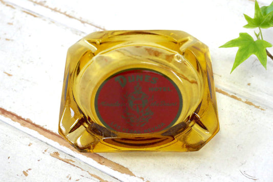 デューンズホテル&カジノ THE DUNES HOTEL 1950s アンバーガラス ヴィンテージ キャラクター アドバタイジング 灰皿 アシュトレイ