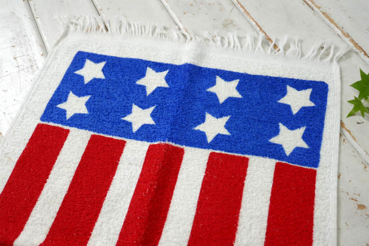 CANNON アメリカンフラッグ コットン100% デッドストック 70's ヴィンテージ フェイスタオル タオル USA