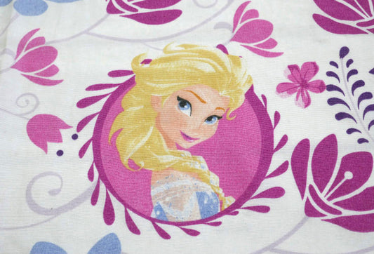 アナと雪の女王 ディズニー アナ エルサ ピンク 花柄 ユーズドシーツ ベッドシーツ(フィットタイプ)