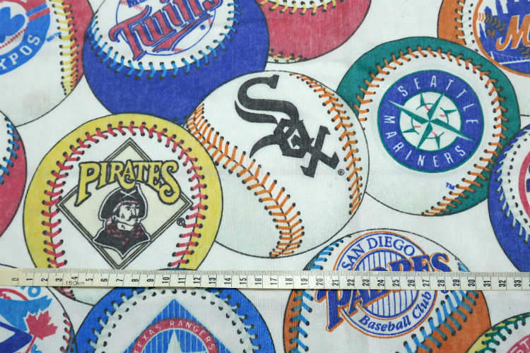 MLB メジャーリーグ チームロゴ 野球ボウル ユーズドシーツ ベッドシーツ フラットタイプ USA