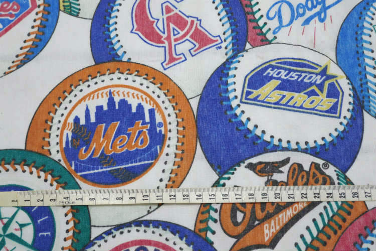 MLB メジャーリーグ チームロゴ 野球ボウル ユーズドシーツ ベッドシーツ フラットタイプ USA