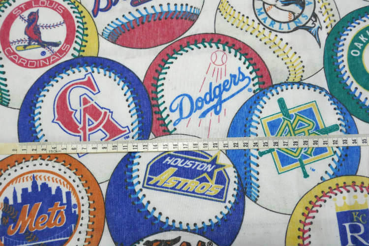 MLB メジャーリーグ チームロゴ 野球ボウル ユーズドシーツ ベッドシーツ フラットタイプ USA