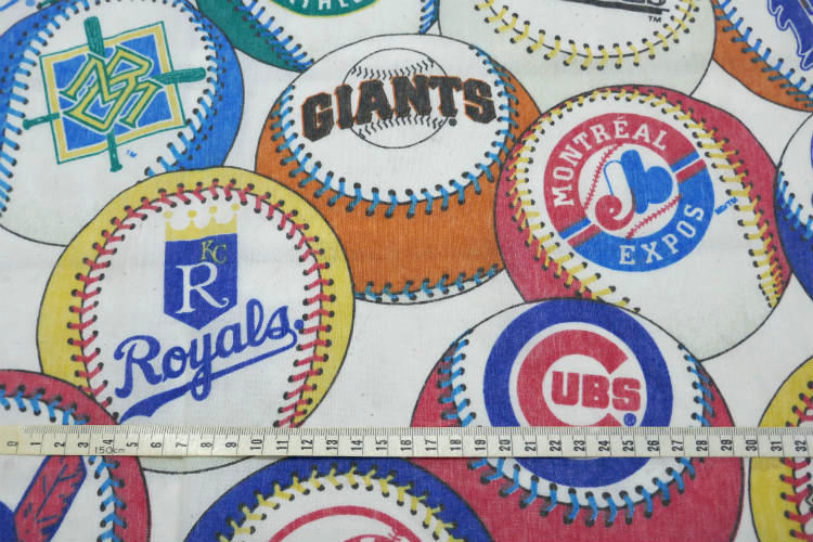 MLB メジャーリーグ チームロゴ 野球ボウル ユーズドシーツ ベッドシーツ フラットタイプ USA