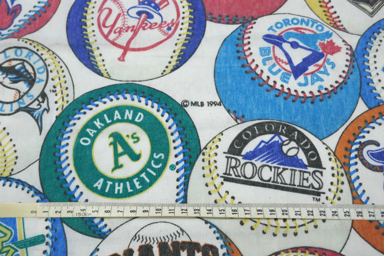 MLB メジャーリーグ チームロゴ 野球ボウル ユーズドシーツ ベッドシーツ フラットタイプ USA