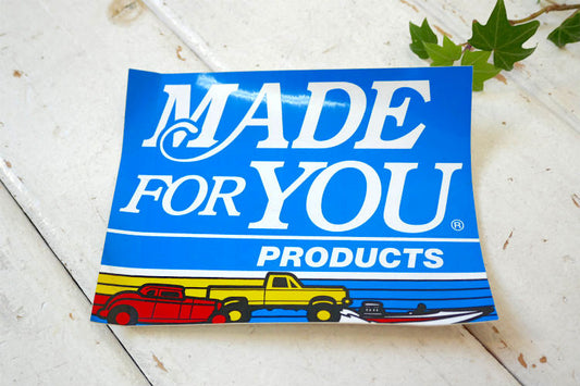 MADE FOR YOU PRODUCTS ノベルティ ステッカー シール ホットロッド ピックアップトラック モーターボート USA