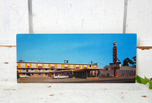 FLAGSTONE MOTEL 1960's AAA トリプルエー モーテル ヴィンテージ ポストカード 絵葉書 アメ車 USA