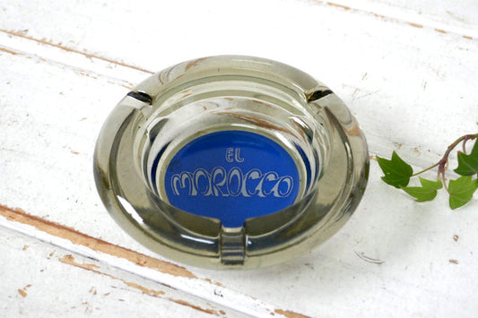 USA ラスベガス EL MOROCCO カジノ ホテル ガラス製 灰皿 ヴィンテージ アドバタイジング アシュトレイ