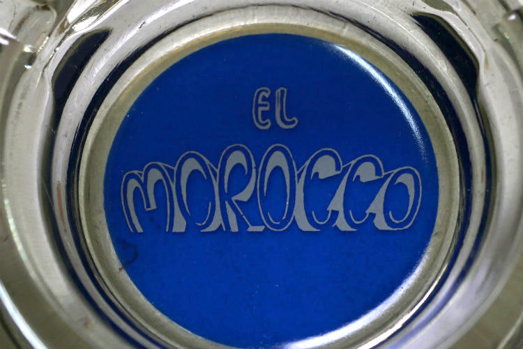 USA ラスベガス EL MOROCCO カジノ ホテル ガラス製 灰皿 ヴィンテージ アドバタイジング アシュトレイ