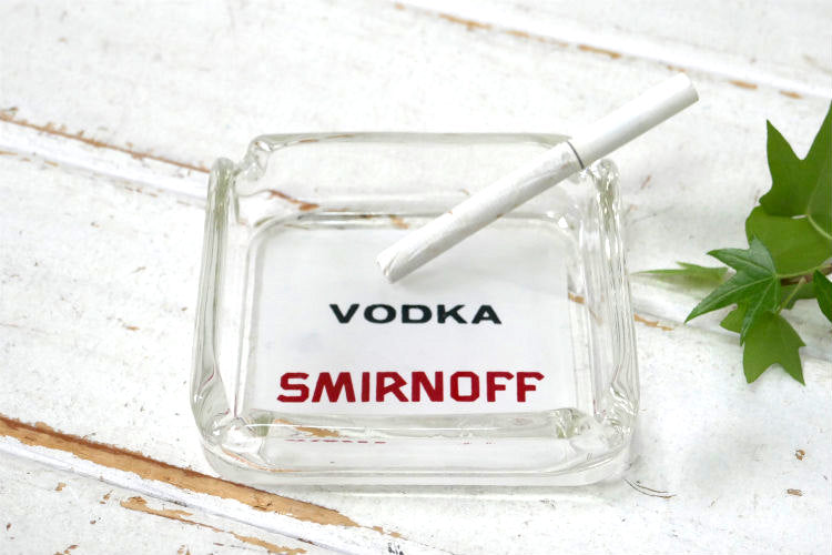 VODKA SMIRNOFF ウォッカ スミノフ ヴィンテージ アドバタイジング 灰皿 デッドストック アシュトレイ ノベルティグッズ ドリンク