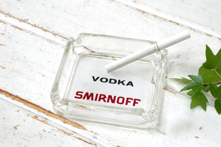VODKA SMIRNOFF ウォッカ スミノフ ヴィンテージ アドバタイジング 灰皿 デッドストック アシュトレイ ノベルティグッズ ドリンク