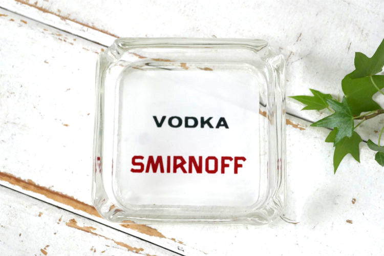 VODKA SMIRNOFF ウォッカ スミノフ ヴィンテージ アドバタイジング 灰皿 デッドストック アシュトレイ ノベルティグッズ ドリンク