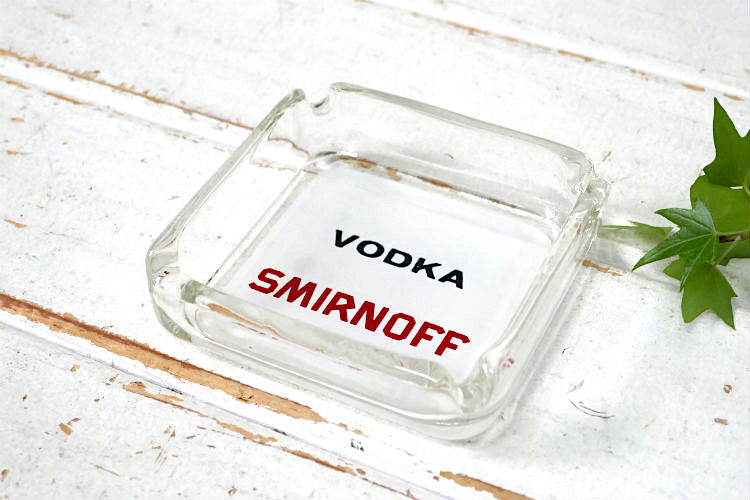 VODKA SMIRNOFF ウォッカ スミノフ ヴィンテージ アドバタイジング 灰皿 デッドストック アシュトレイ ノベルティグッズ ドリンク