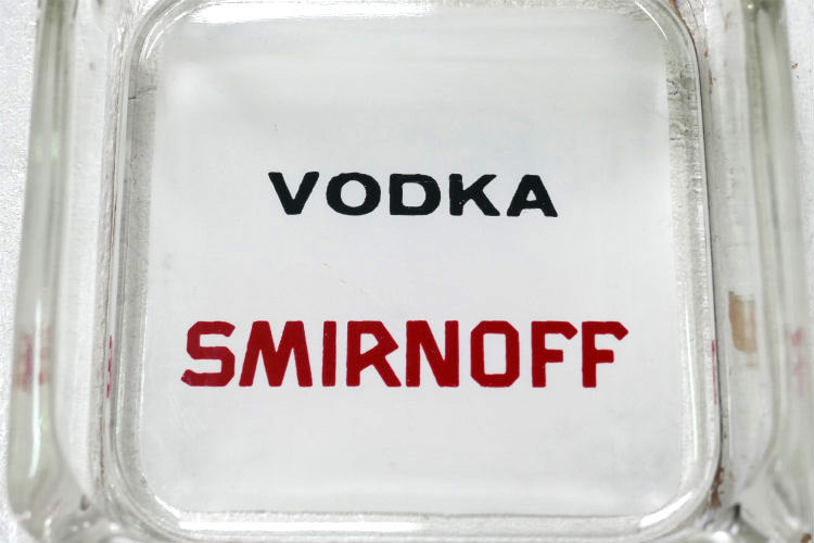 VODKA SMIRNOFF ウォッカ スミノフ ヴィンテージ アドバタイジング 灰皿 デッドストック アシュトレイ ノベルティグッズ ドリンク