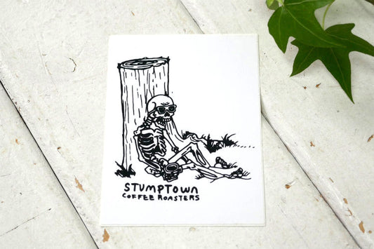 シアトル発 STUMPTOWN COFFEE ROASTERS スタンプタウン・コーヒー・ロースターズ スカルデザイン ステッカー USA コーヒーショップ カフェ