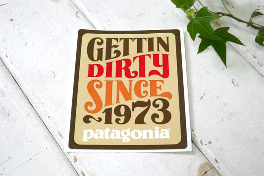 GETTIN DIRTY SINCE 1973 patagonia パタゴニア ステッカー USA カリフォルニア ベンチュラ