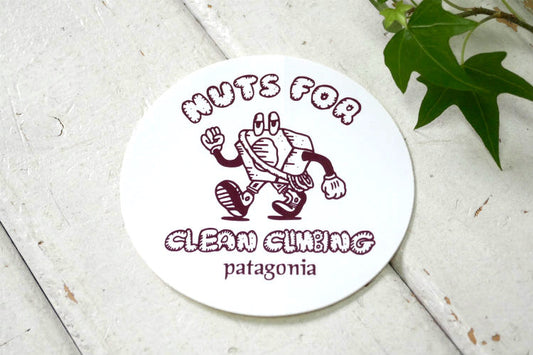ミスターヘックス NUTS FOR CLEAN CLIMBING patagonia クリーンクライミング パタゴニア ステッカー USA アウトドアブランド キャラクター