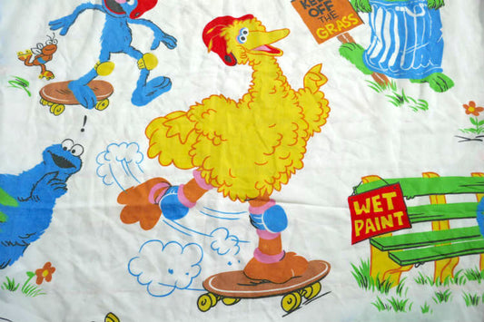 セサミストリートの仲間たち スケートボード ローラースケート 70's ヴィンテージ ユーズドシーツ(ボックスタイプ) USA