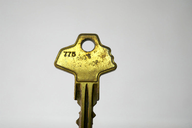 FORT LOCK CHICAGO 775  フォートロック KEY イリノイ州 シカゴ ヴィンテージ真鍮 キー 鍵  城 ロゴ USA