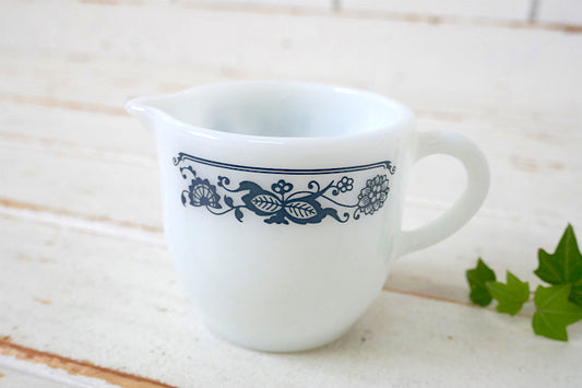 PYREX パイレックス オールドタウン ブルーオニオン ヴィンテージ クリーマー ミルクピッチャー USA