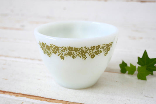 CORNING コーニング スプリングブロッサム クレイジーデイジー ミルクガラス製 ヴィンテージ シュガーポット シュガーボウル USA