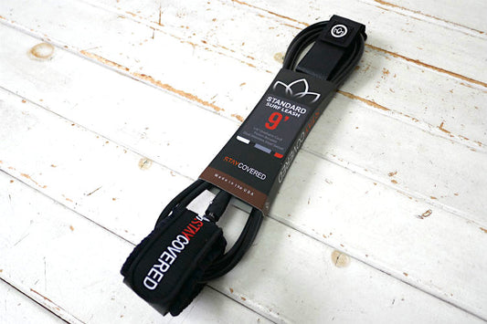 24 STAY COVERED ステイカバード USA カリフォルニア 9' STANDARD マットブラック ANKLE サーフィン リーシュコード USA MAT BLACK