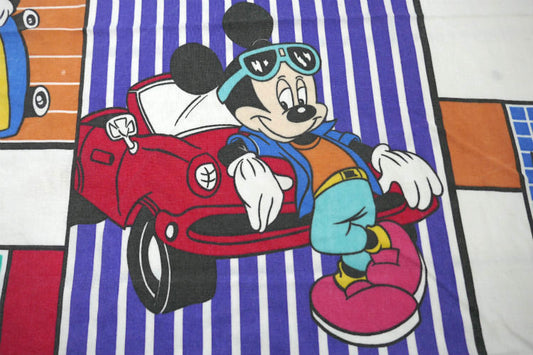 ミッキーマウス Cool MICKEY MOUSE クールミッキー レトロ ヴィンテージ ユーズドシーツ ベッドシーツ ボックスタイプ USA