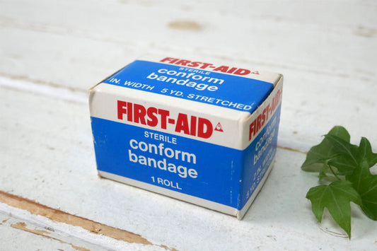 FIRST-AID ファーストエイド ビンテージ 1ROLL ACME COTTON USA 紙箱 デッドストック 救急用 コットン