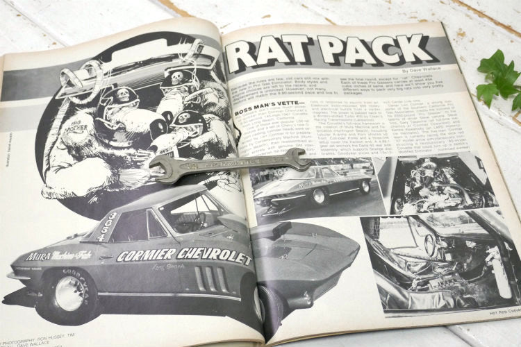 HOT ROD MAGAZINE ホットロッド マガジン 1981's CHEVROLET No.4 ヴィンテージ雑誌 USA アメ車 シボレー カスタムカー ガレージ 雑貨