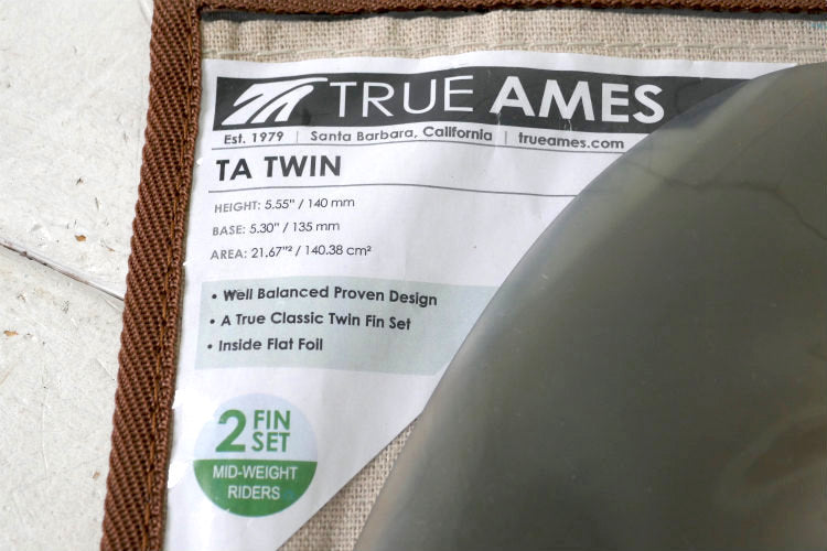 True Ames トゥルーアムス TA TWIN ツインフィン SMOKE 2FIN SET サーフィン サンタバーバラ カリフォルニア USA